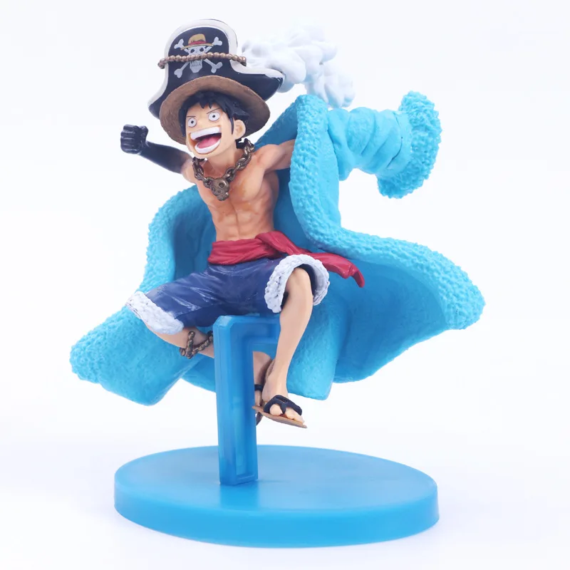 Аниме figura 17 см de una pieza mono D Luffy 20th aniversario azul LuffyPVC figua coleccionable modelo игрушки regalo|Игровые