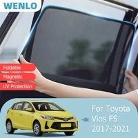 for toyota vios fs 2017 2021 front windshield car sunshade side window blind sun shade magnetic reflective visor mesh curtain