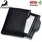 Кошелек мужской с Rfid-защитой, тонкий бумажник для мужчин, маленький тонкий клатч для денег