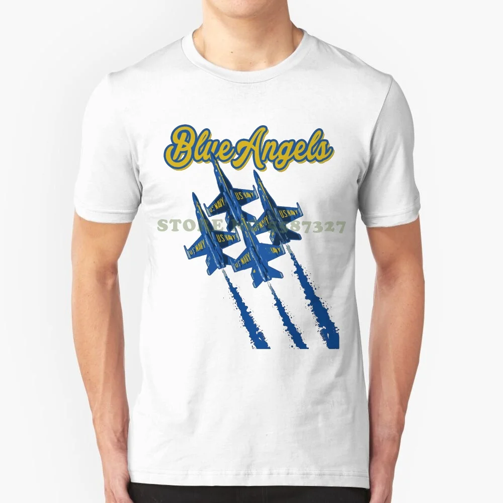 

Blue Angels V2 Summer T Shirt For Men Women teens Blue Angel Airplane Airforce Army Usa Patriot F16 Military Popular Awesome