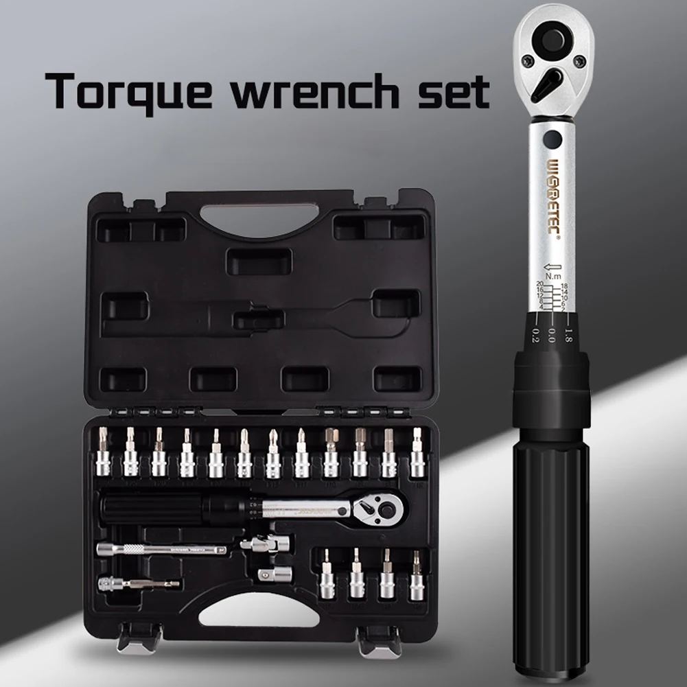 

21 In 1 Torque Wrench Bits Set Bicycle Motorcycle Detection Repairings Tool High Precisions Combination Tool Multipurpose