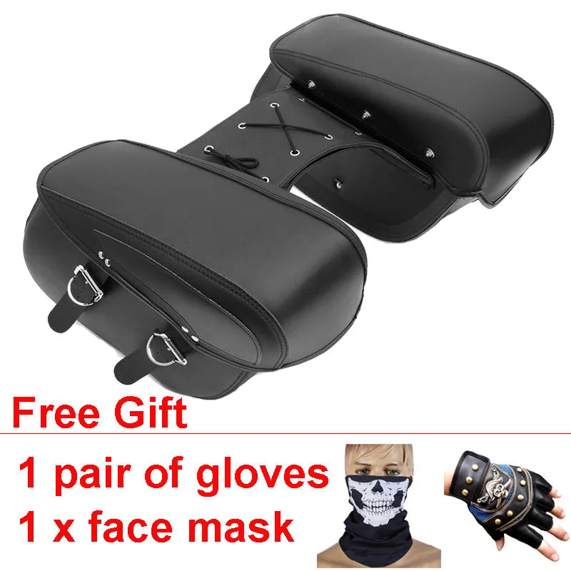 Седельные сумки из искусственной кожи мотоциклетная сумка чемодан жесткий бак