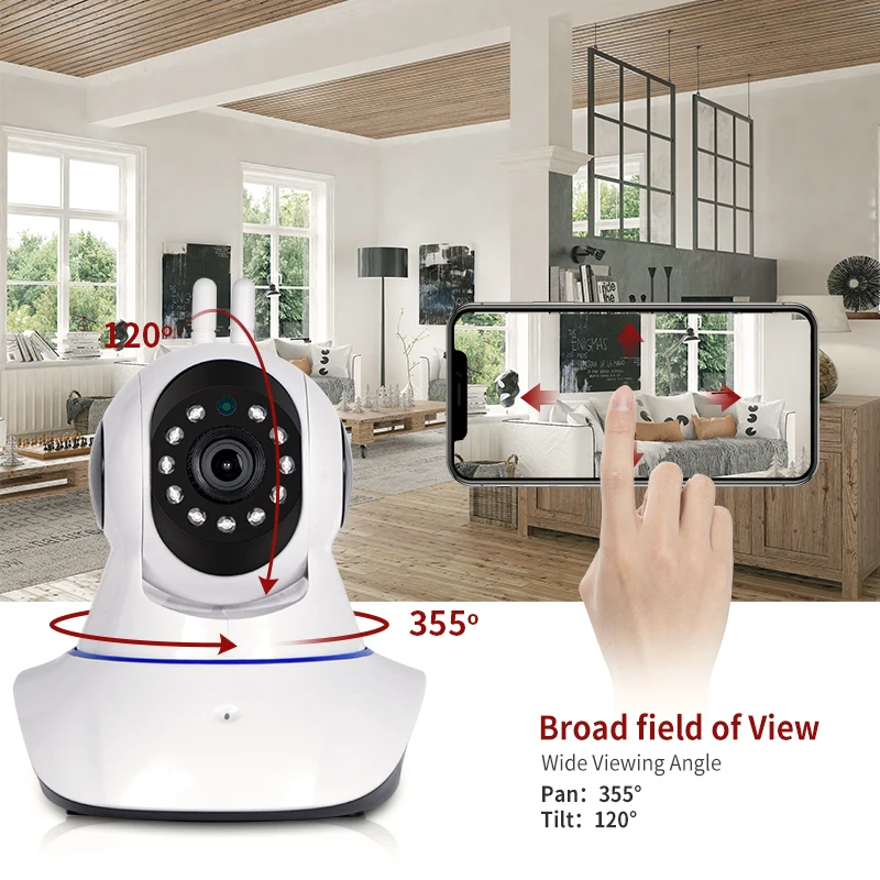 1080P IP камера безопасности WiFi Беспроводная CCTV наблюдения ИК Ночное Видение P2P