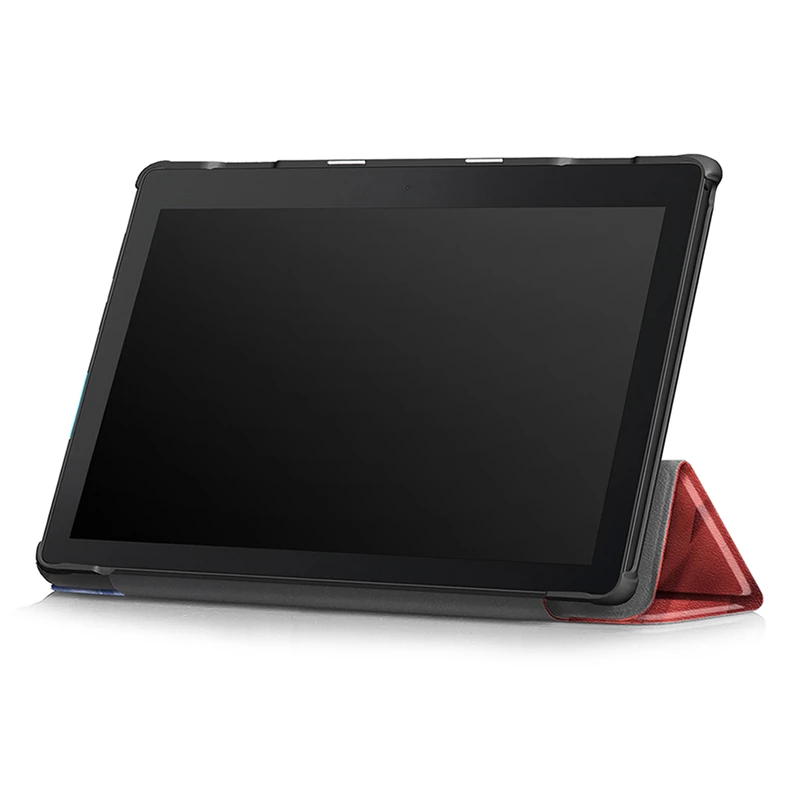 For Lenovo Tab E10 Case TB-X104F Cartoon Print Tablet for 10.1 10 Inch PC Flip Stand Cover Shell | Компьютеры и офис