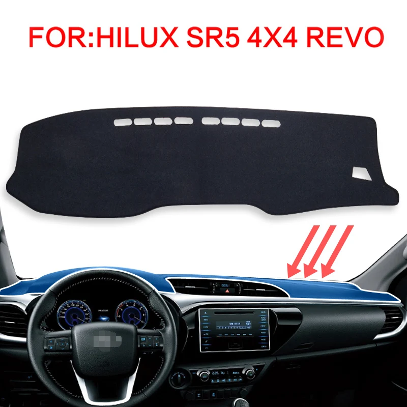 Внутренняя крышка приборной панели автомобиля коврик для ковер Toyota Hilux SR5 4x4 REVO Hi
