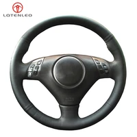 lqtenleo black artificial leather car steering wheel cover for honda accord 7 2002 2007 acura tsx 2002 2007 3 spokedrum kits