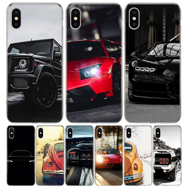 

Sports Cars Male Men Phone Case For iPhone 13 12 11 Pro Max 6 X 8 6S 7 Plus XS XR Mini 5S SE 7P 6P Pattern Cover Coque