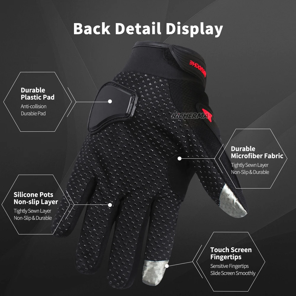 Летние спортивные перчатки для мотокросса с сенсорным экраном мотоциклетные