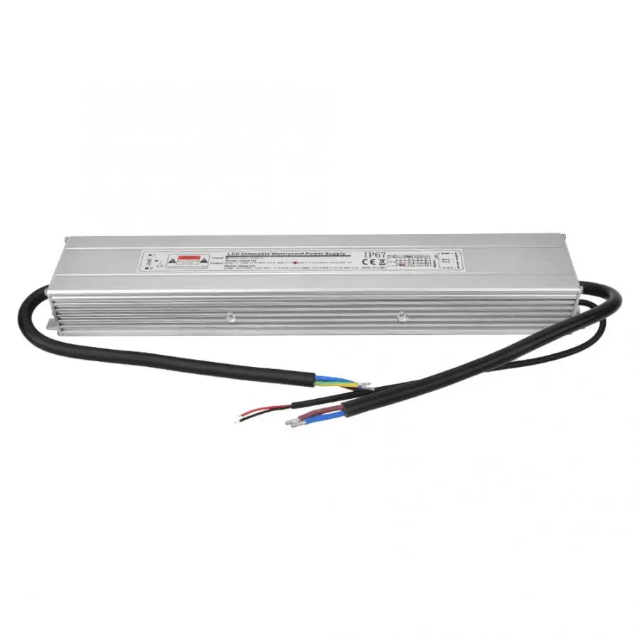 HRSW 12V Диммируемый источник питания 2 в 1 LED IP67 водонепроницаемый вход AC170 ~ 260V 50/60Hz