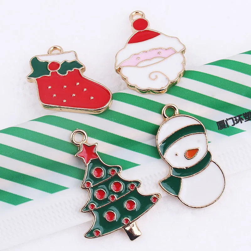 

10 шт., металлические эмалированные подвески для сережек, ожерелий, браслетов