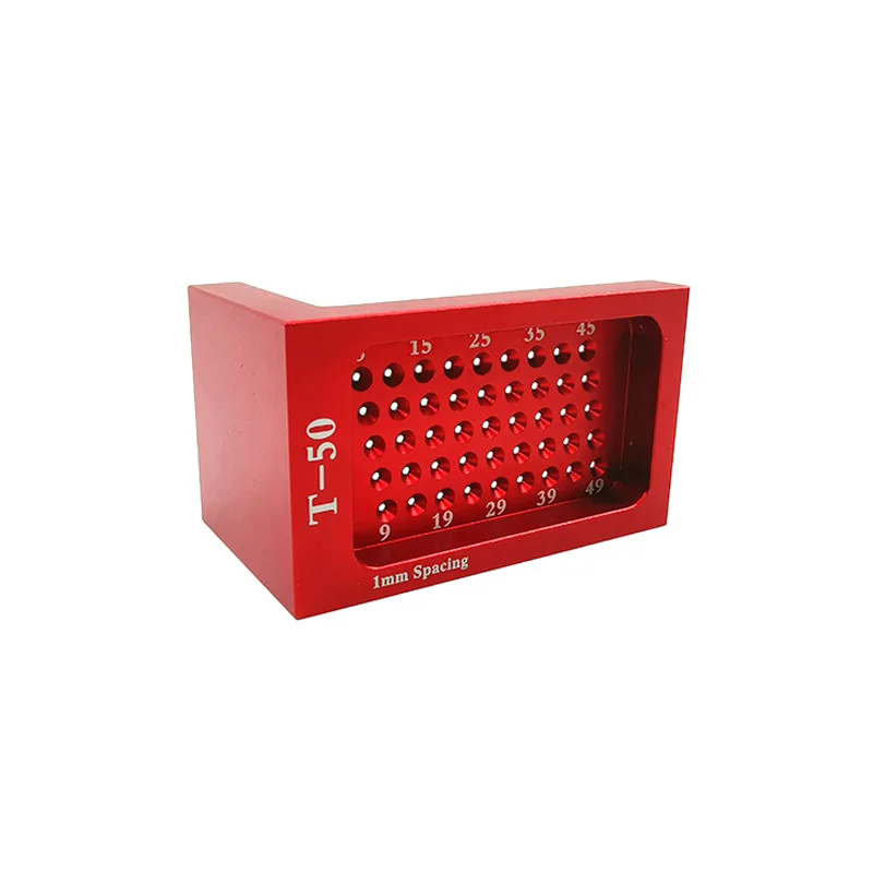 

Ruler Wood Marker Hole Cross Positioning Gauge Aluminum Alloy Ruler For Carpenter