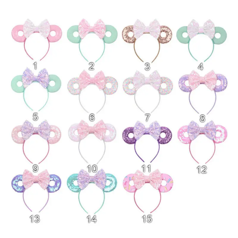 Повязка на голову для девочек тюрбан с бантом кролик бант повязка модный пончик