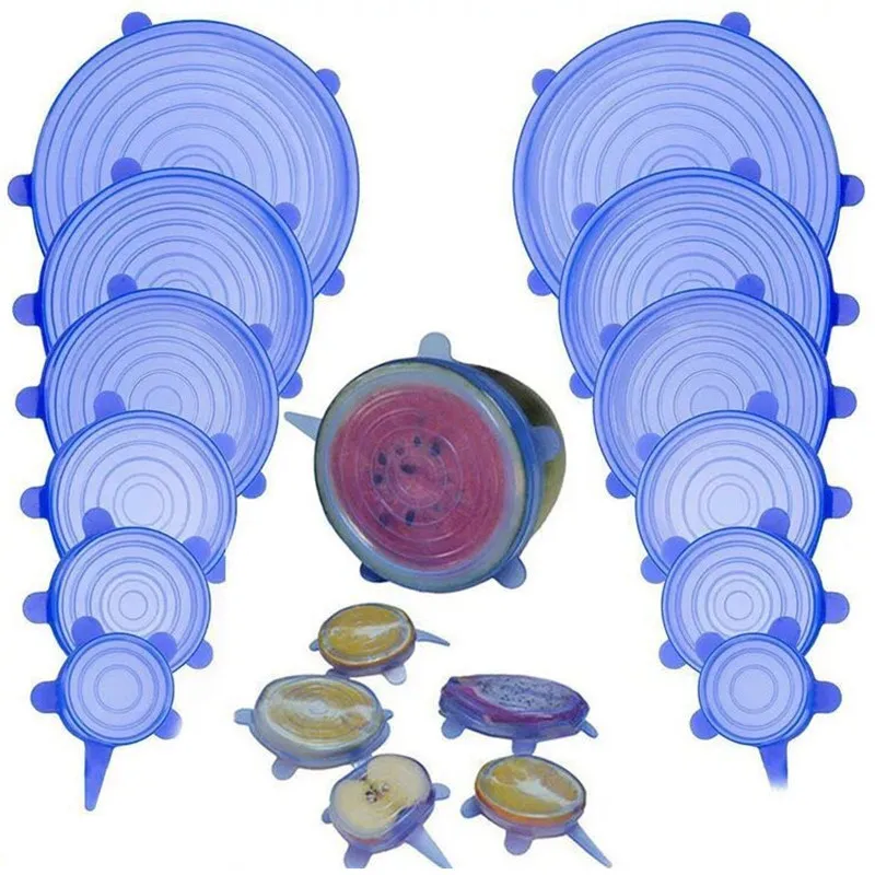 6 шт. силиконовые крышки для упаковки пищевых продуктов | Дом и сад