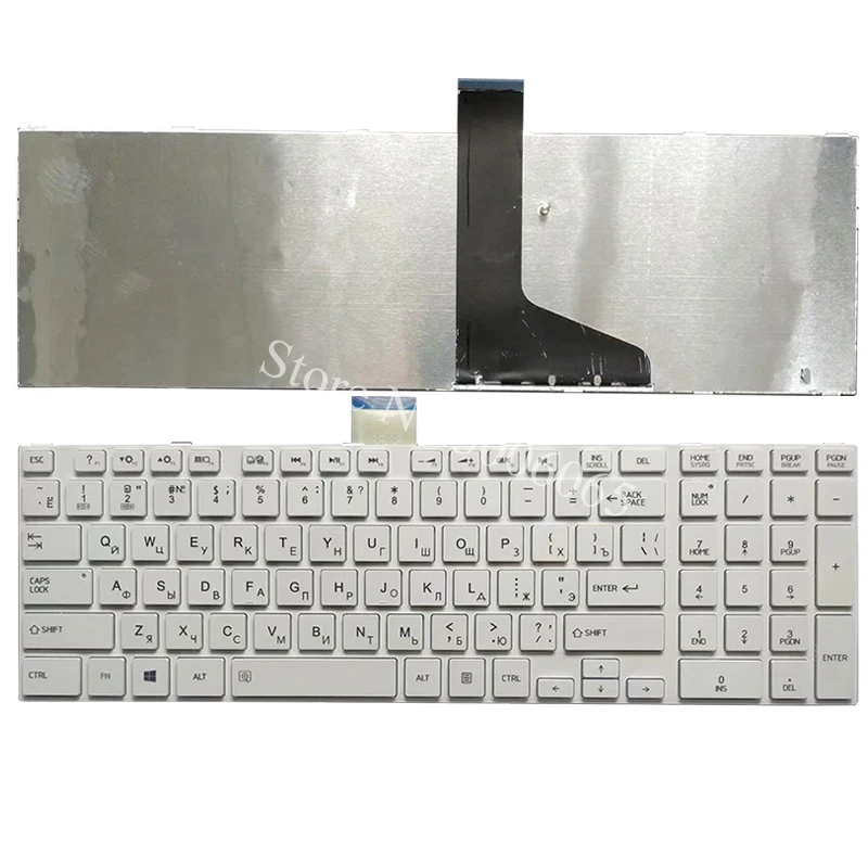 Русская белая клавиатура для TOSHIBA C850 C855D C855 C870 C870D C875 L875 L850 L850D L855 L855D L870 L950 L950D L955 L955D