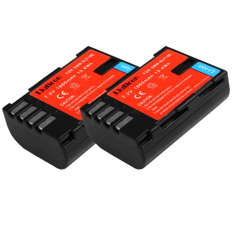 4 шт. DMW-BLF19 ДМВ BLF19 BLF19E DMW-BLF19e DMW-BLF19PP Батарея и светодиодным дисплеем двойным портом