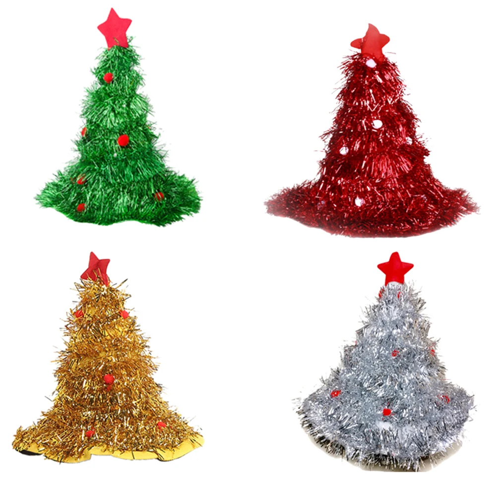 Креативная Рождественская шляпа праздничная блестящая аксессуары для костюма