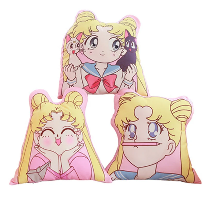 Подушка для девушек из аниме подушка на спину с надписью Холодная луна