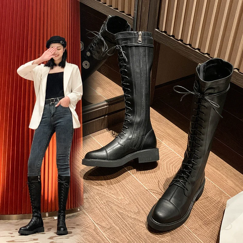 

Women's elastic and thin high cylinder Knight boots autumn and winter women's shoes fashion 2020 new small men's knee high boots