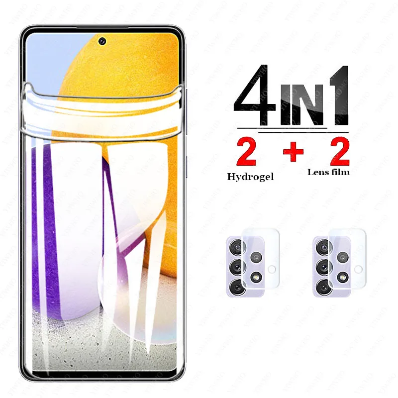 

Мягкая Гидрогелевая пленка 999D для Samsung Galaxy A72 A725 A726, Защита экрана для Samsung A 72 5g 72a, объектив камеры, закаленное стекло