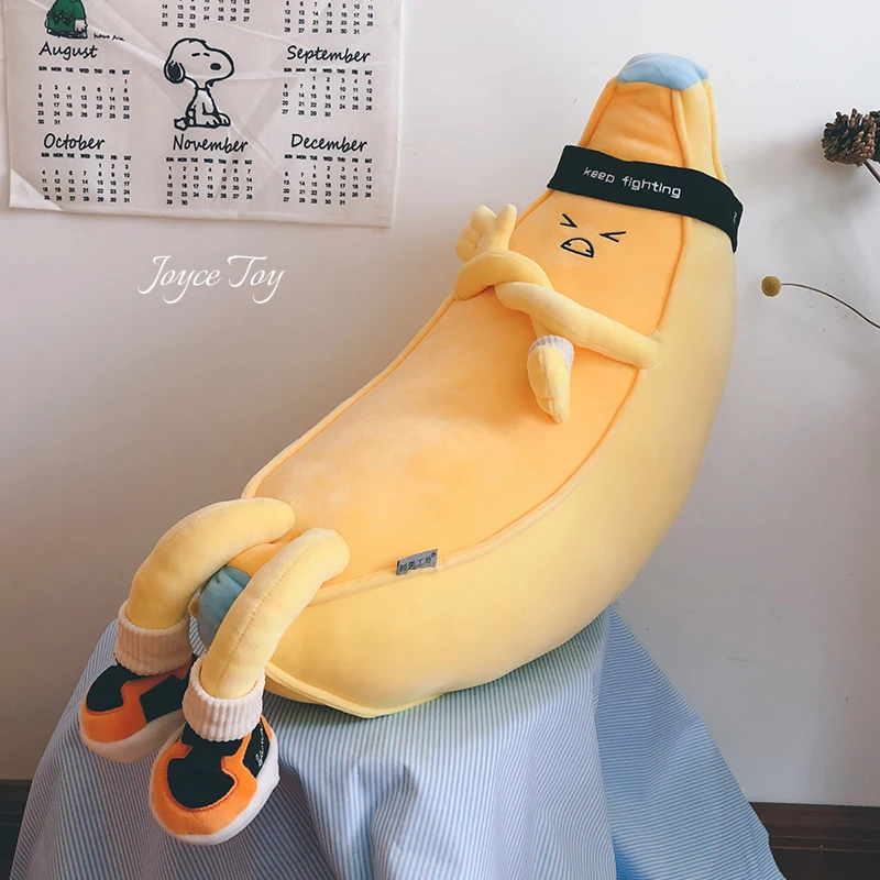 

Cute Banana Doll Plush Toy Sports Sleeping Pillow Creative Plush Toy Children Birthday Gift Christmas Pluszaki Plushie BC50MR