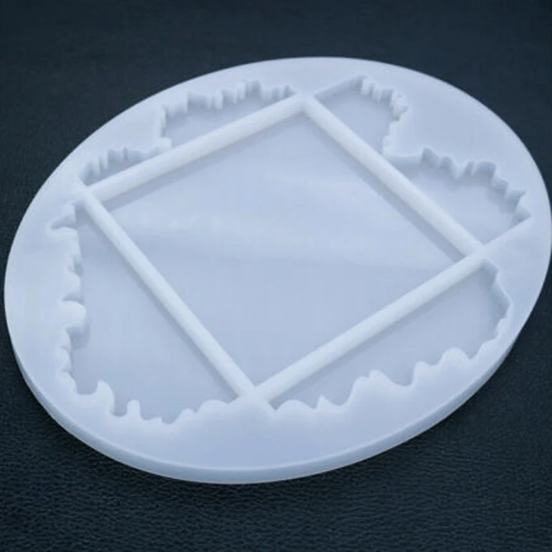 Нерегулярный край силиконовых каботажных форм в форме морской волны зеркальный