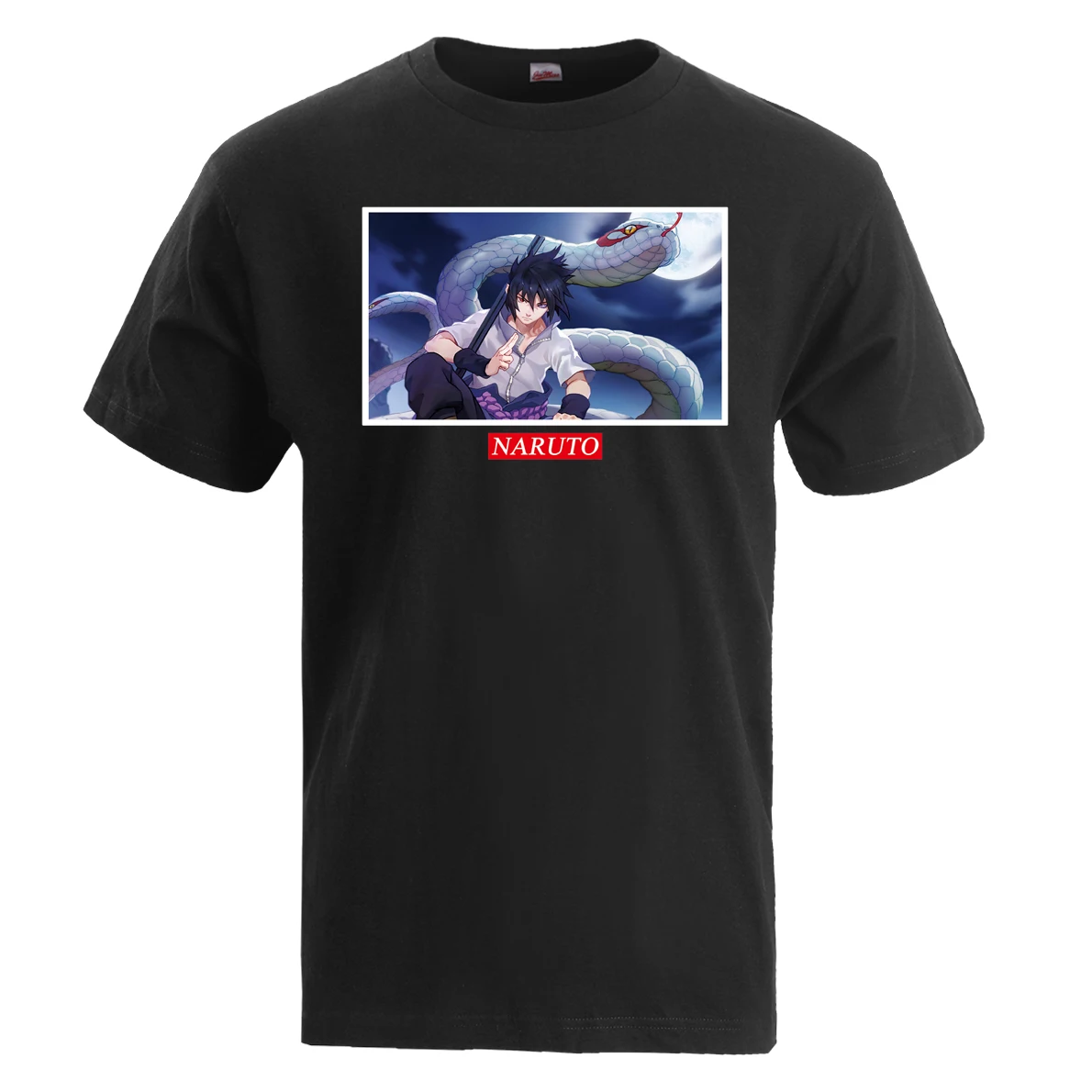 Наруто Аниме Футболка мужская 2019 летняя Мужская 3Xl короткий рукав Саске аода