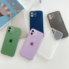 Ультратонкий Прозрачный матовый полипропиленовый чехол для iPhone 13 11 12 Pro Max X XS Max XR 8 Plus SE 2020 7 Plus Mini, защитная задняя крышка для объектива