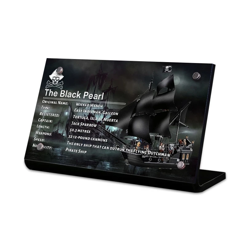 

Acrylic Display Stand Brand NamePlate Compatible For lego 4184 Building Blocks Bricks Toys For Children Kids