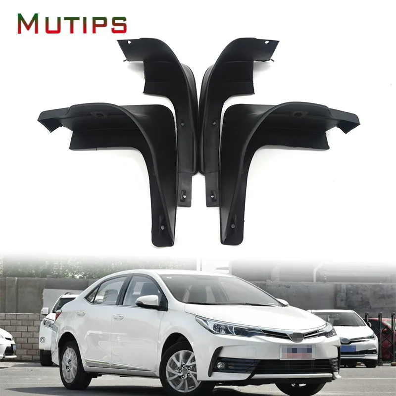 

Брызговики черные для Toyota Corolla Altis E140 2011, 4 шт.