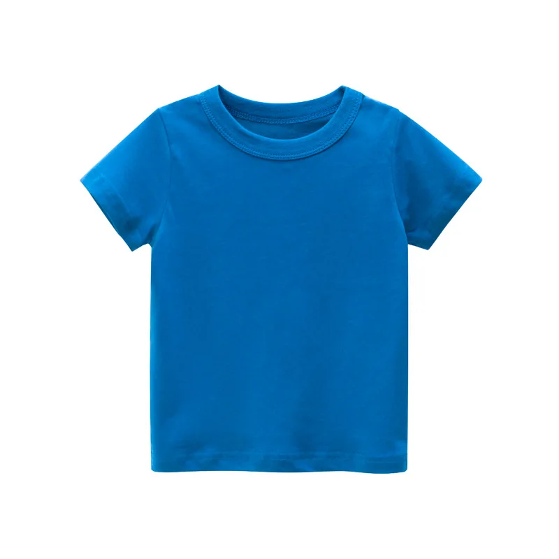 Childrens T-Shirts Pure Cotton Girls Boys Tees Kids Clothes Summer Short Sleeve Tops High Quality Comfortable T Shirt Promotion | Детская