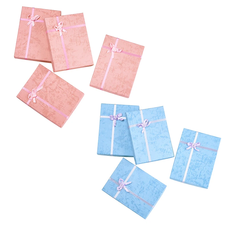 6 шт. коробки для украшений и упаковочные картонные с цветком губкой внутри