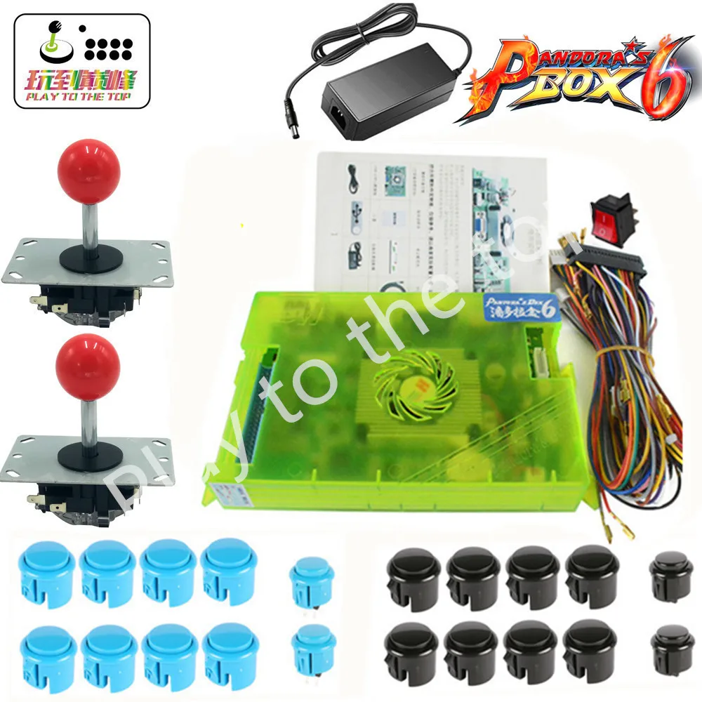 DIY аркадный комплект Pandora box 6 1300 в 1 игровая доска и джойстик с длинной ручкой Встроенный переключатель кнопка для аркадной машины