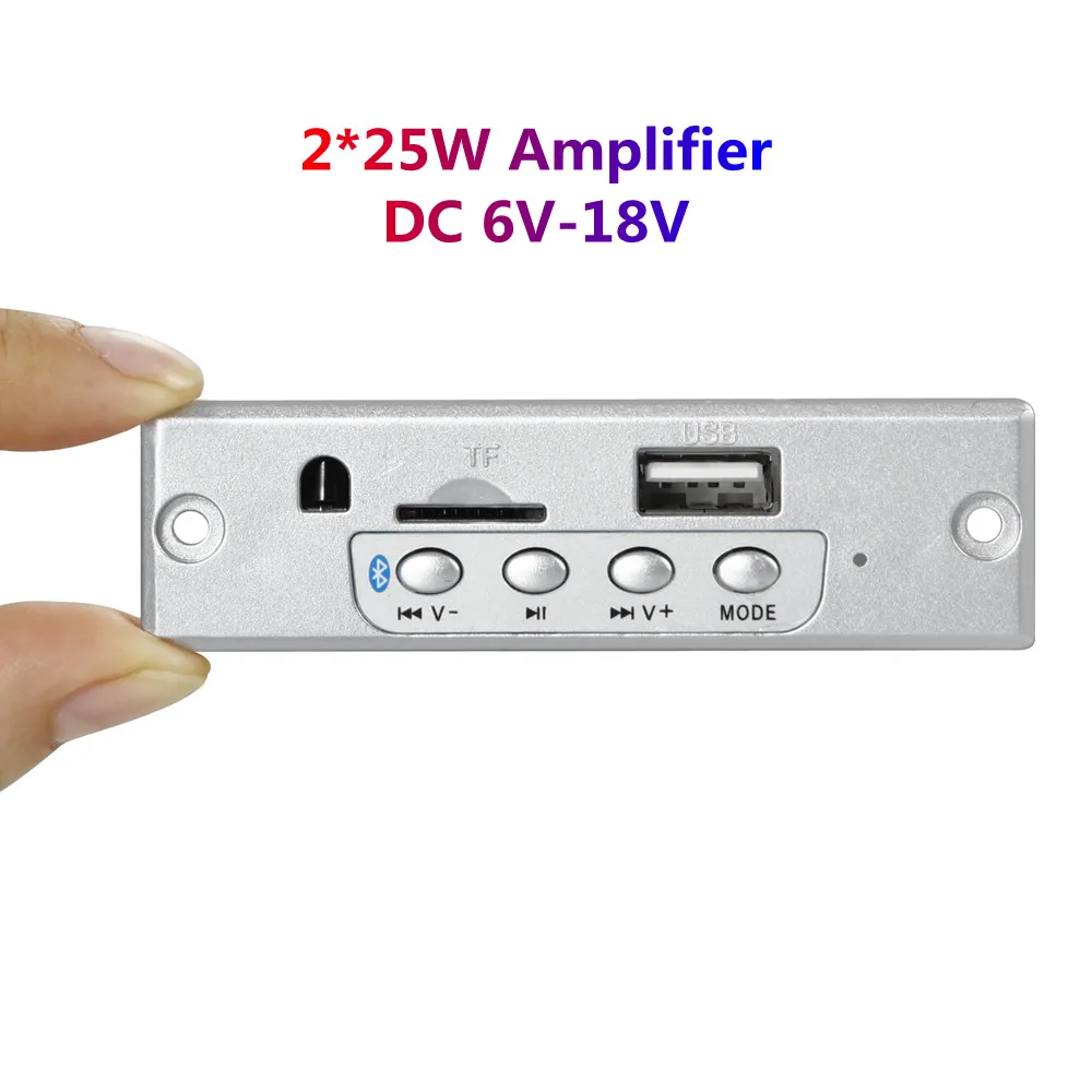 2*25W Amplifier MP3 Receiver Module Bluetooth 5.0 Decoder Board Lossless Car Speaker Modified Circuit Stereo WMA Decoding | Электроника