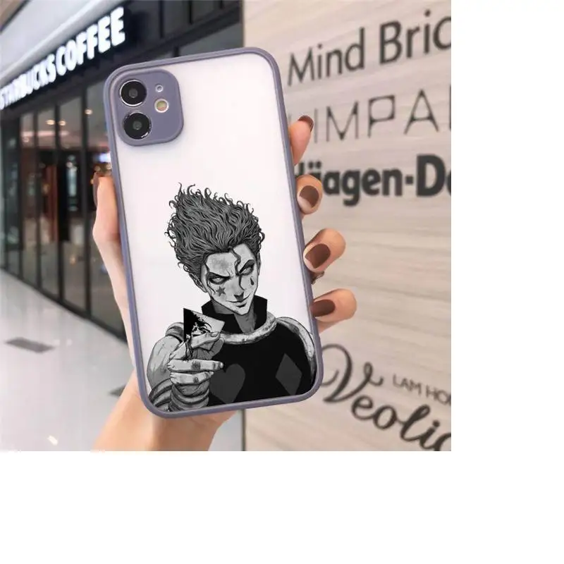 

Hisoka Anime Hunter X hunter Phone Case Matte Transparent For iPhone 12 Mini 11 Pro XR XS Max 7 8 Plus