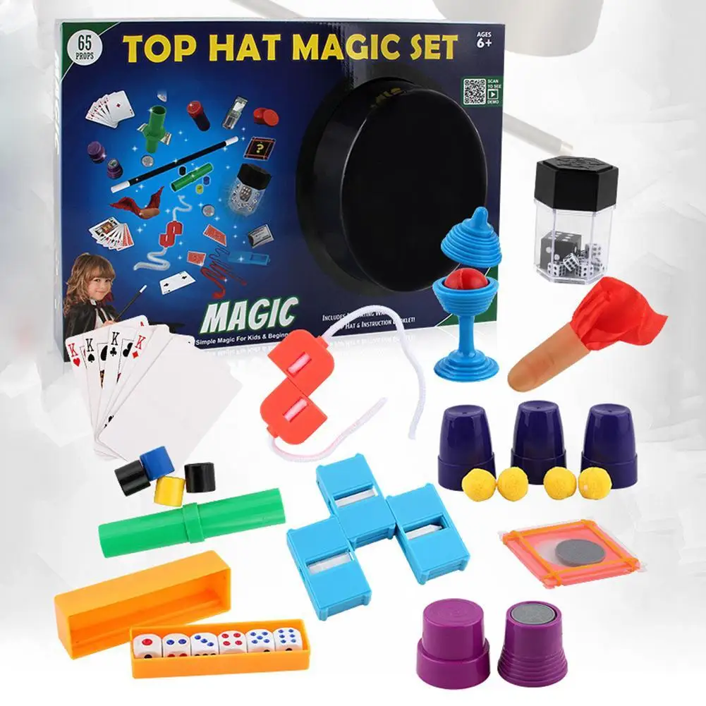 

16Pcs Classic Magic Tricks Kit Children Beginners Stage Props Educational Toy Party Parent-Child Interactive Game Toys