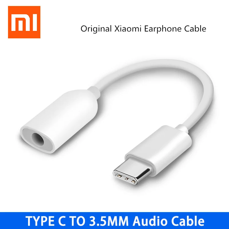 Оригинальный кабель для наушников Xiaomi Mi 10 с разъемом типа C USB на 3 5 мм AUX Наушники