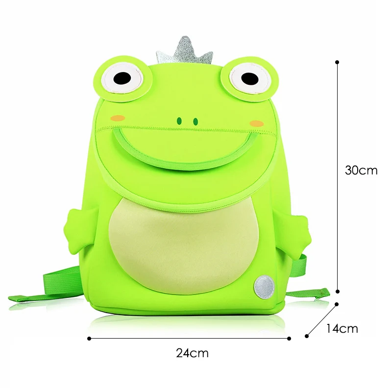 Frog Розовый 3D единорог школьные рюкзаки для девочек детский сад детские школьные рюкзаки с ручкой милые животные школьный рюкзак - Цвет: Frog