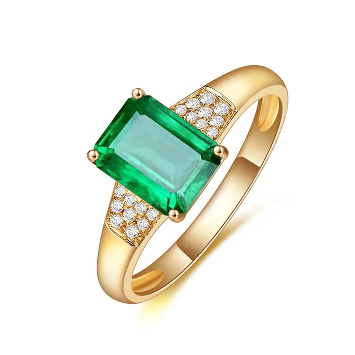 

Fashion High Quality Free Shipping Emerald Zircon Jewelry Ring For Women