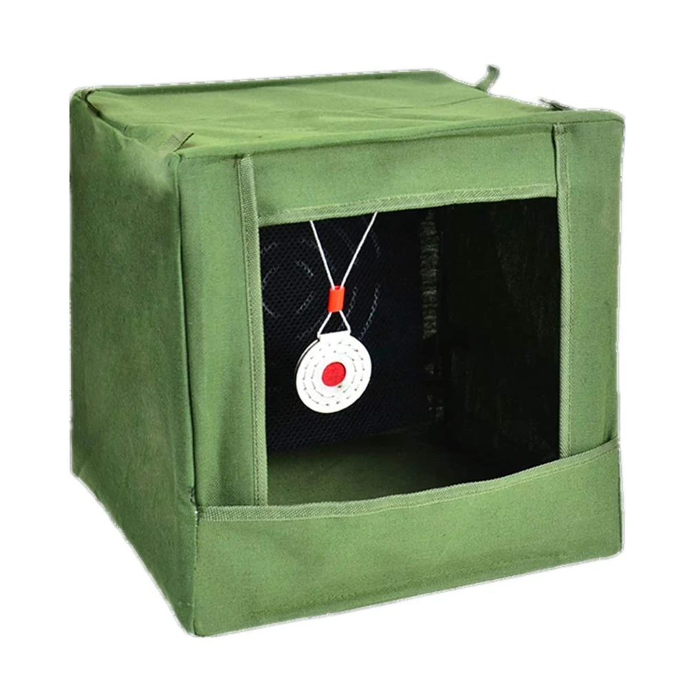Caja de objetivo para tirachinas, accesorio táctico para Catapulta de Paintball, 30x30cm, tejido anechoico reforzado, caja de reciclaje plegable