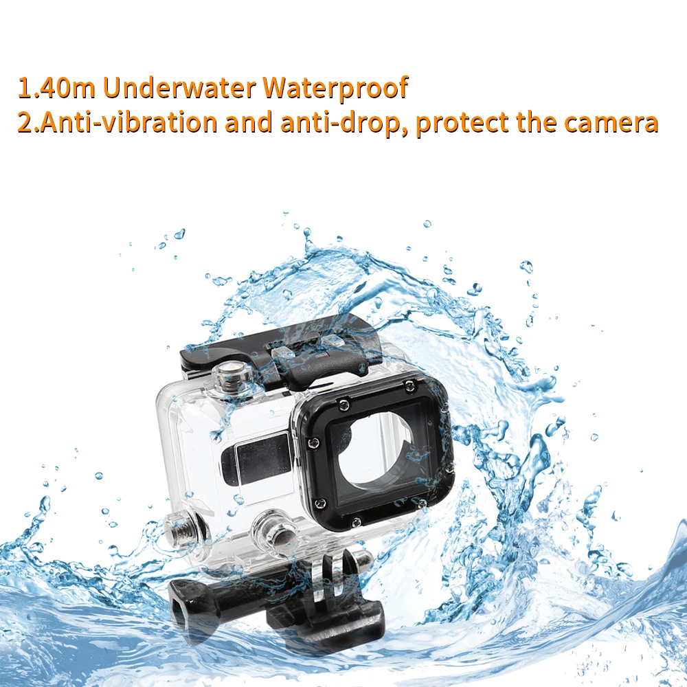 Водонепроницаемый чехол HONGDAK 45 м для экшн-камеры Go Pro GoPro Hero 3 черного и