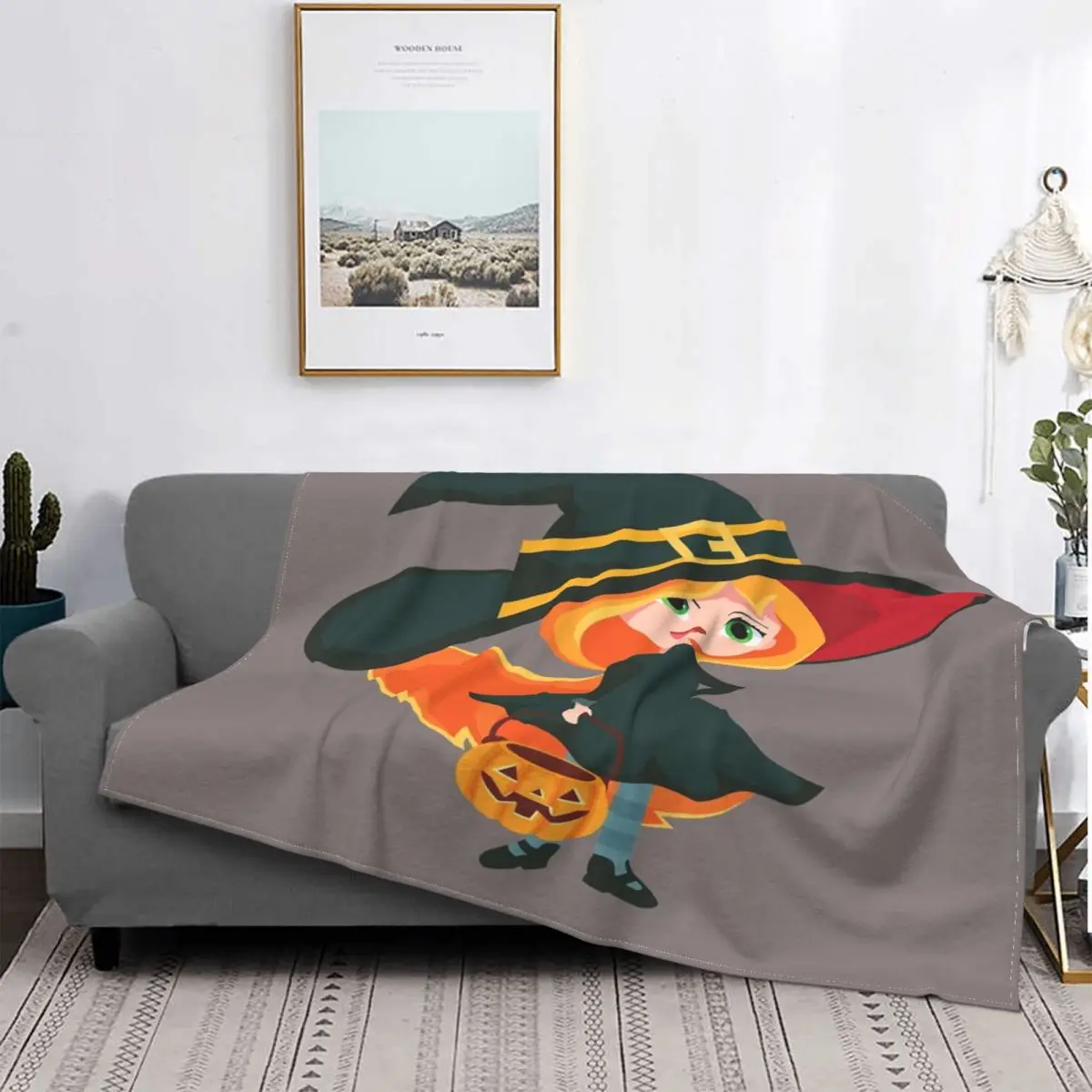 

Manta mágica a cuadros para niños, colcha de Halloween, ropa de cama a cuadros, Picnic