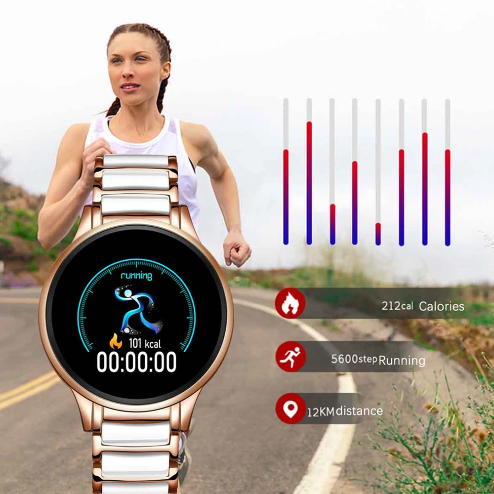 

Men Smart Watch Luxury Waterproof Wireless Charge Blood Oxygen Monitor Women Waterproof Sports Fitness Tracker for Android IOS