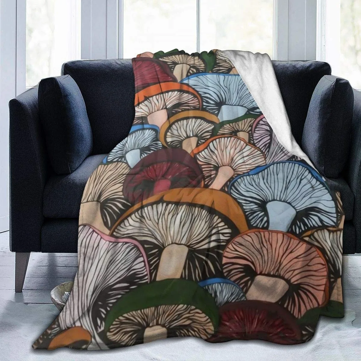 Флисовое одеяло для взрослых с 3D принтом модное моющееся дома и офиса