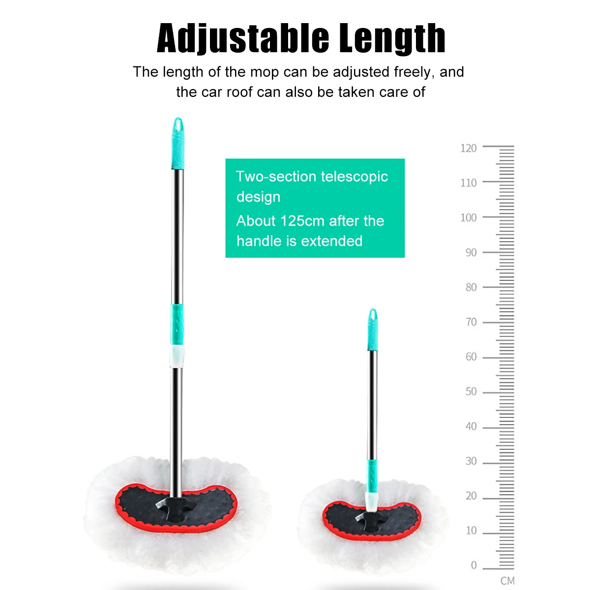 

95/125cm Car Wash Cleaning Brush Milk Silk Microfiber Telescoping Tool Care Dust Mop Cleaning Body Auto Dirt Wash Duster Brush