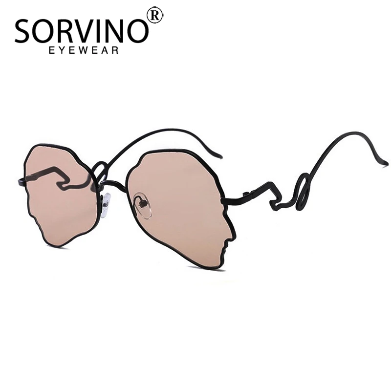 SORVINO, винтажные мужские солнцезащитные очки в форме полигона, женские, фирменный дизайн, 90 s, Ретро стиль,, анти синий светильник, прозрачные солнцезащитные очки, оттенки, SP267
