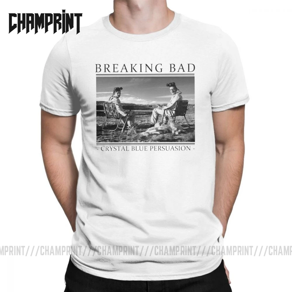 Футболка мужская с надписью во все тяжкие Забавный хлопковый топ изображением