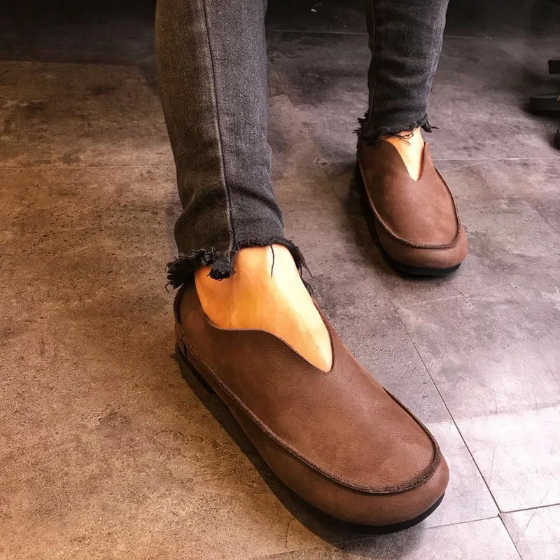 

Women Summer Shoes Genuine Leather Slip On Loafers High quality Handmade Vintage Casual Barefoot shoes Ladies sneakers shoes