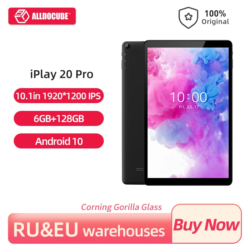 Планшет ALLDOCUBE iPlay 20 Pro экран 10 1 дюйма Восьмиядерный процессор ОЗУ 6 ГБ ПЗУ 128 6000 мА/ч