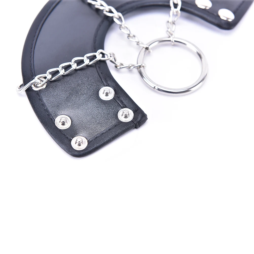 Кожаные мужские многоразовые насадки на пенис рукав Мошонка кольцо Связывание