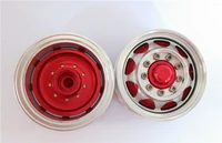 114 rc diy tamiya truck model upgraded spare parts red front wheel hub d th01389 smt4
